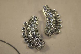 Коннектор 3.6х2 см 5 шт под античное серебро