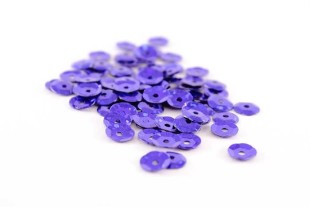 Пайетки с голографией 6мм 10грамм василёк