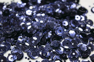 Пайетки россыпью 6 мм 10 г №37 т. синий