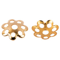 " Zlatka" Розетка для бус DC- 001/ 5 6 мм 5 шт №01 под золото