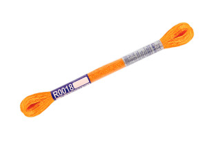 Нитки для вышивания " Gamma" мулине 100% вискоза 8 м R0018 желто- оранжевый