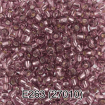 Бисер Чехия " GAMMA" круглый 5 10/ 0 2. 3 мм 5 г 1- й сорт E263 св. сиреневый ( 27010 ) 